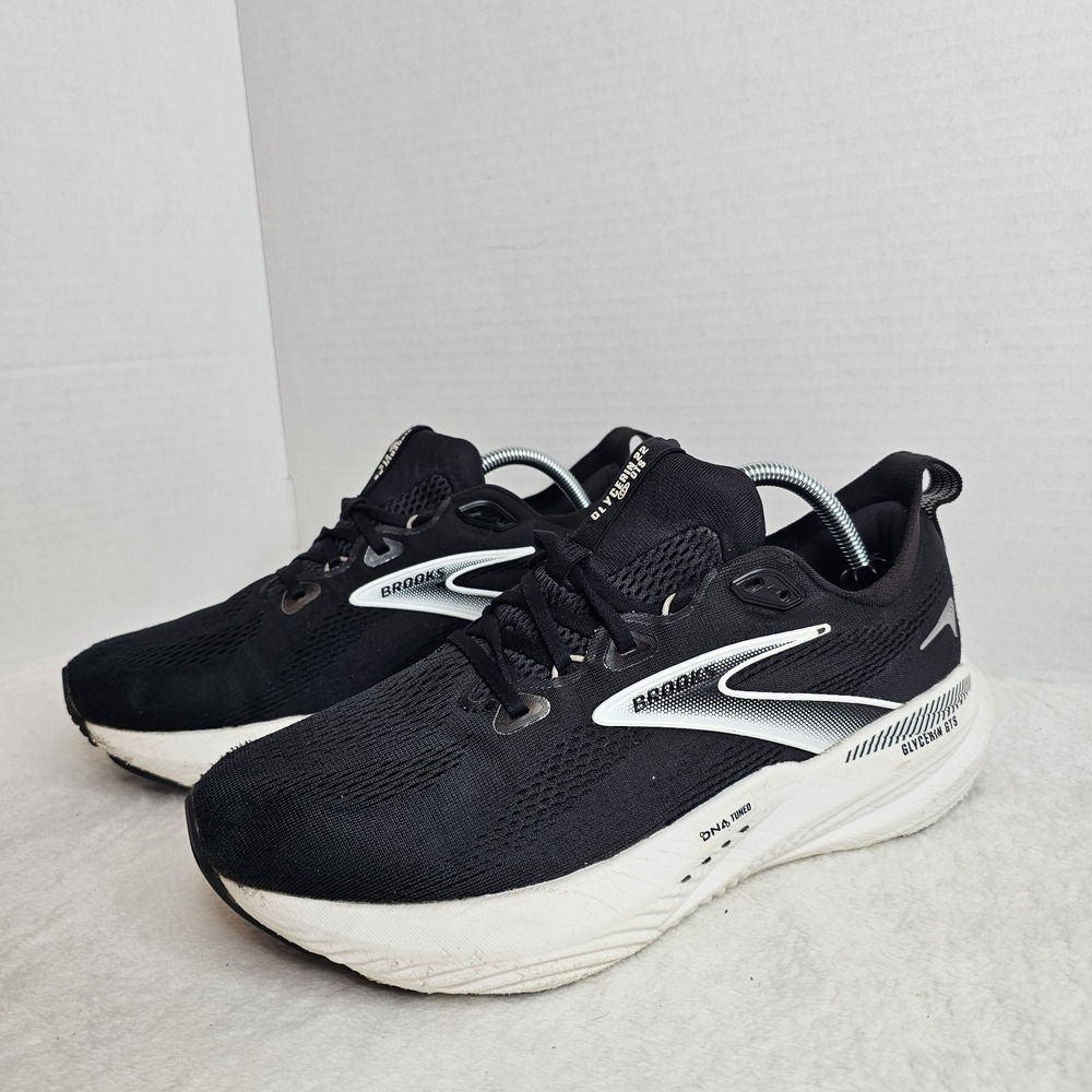 🖤Brooks Glycerin 22 Black White Running Comfort Shoes Mens Size 9.5D